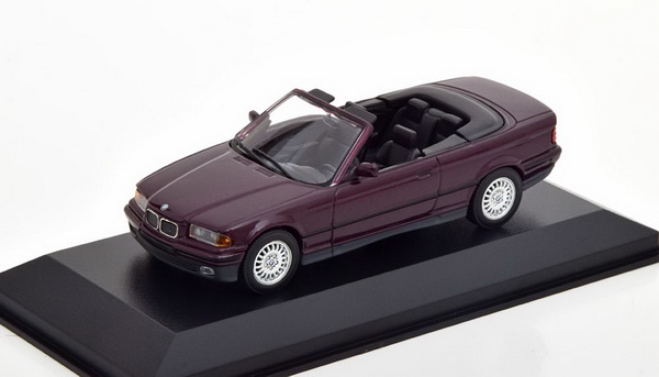 BMW 3-SERIES CABRIOLET (E36) - 1993 - PURPLE METALLIC 940023331 Модель 1:43