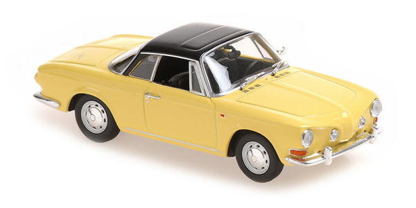 volkswagen karmann ghia 1600 - 1966 - yellow/black 940050220 Модель 1:43