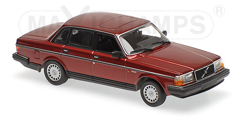 volvo 240 gl - 1986 - dark red metallic 940171401 Модель 1 43