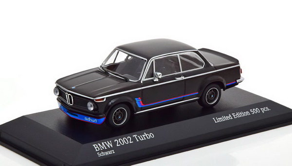 Модель 1:43 BMW 2002 Turbo - black (L.E.500pcs for Modelissimo)