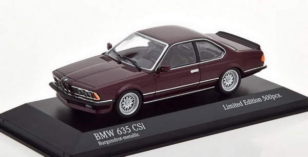 Модель 1:43 BMW 635 CSi - dark red (L.E.500pcs for Modelissimo)