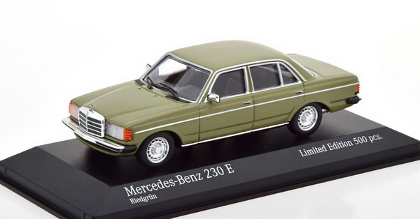 mercedes-benz 230 e (w123) limousine - grey-green (l.e.500pcs for modelissimo) 943032204 Модель 1:43
