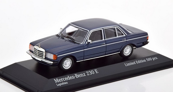 Модель 1:43 Mercedes-Benz 230 E (W123) Limousine - blue (L.E.500pcs for Modelissimo)