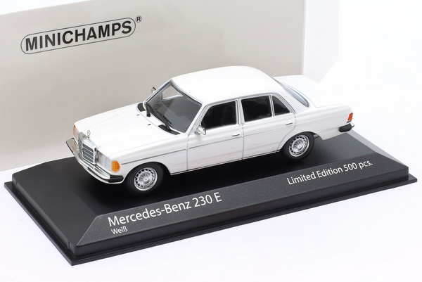 Mercedes-Benz 230E (W123) - 1982 - White (L.e.500pcs for Modelissimo) 943032206 Модель 1:43