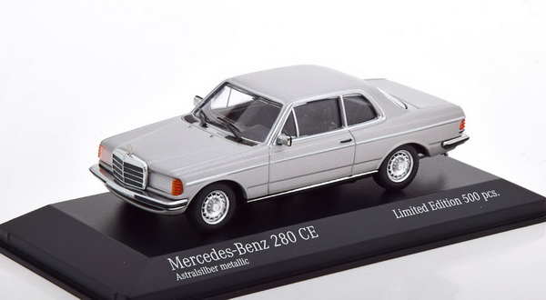 Модель 1:43 Mercedes-Benz 280 CE (C123) Coupe - silver (L.E.500pcs for Modelissimo)