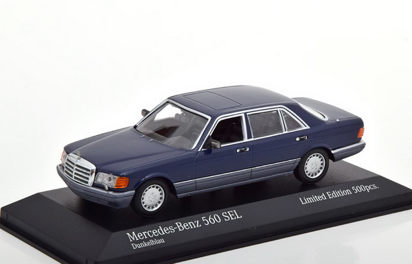 mercedes-benz 560 sel (v126) - dark blue (l.e.500pcs for modelissimo) 943039303 Модель 1:43