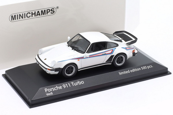 Модель 1:43 Porsche 911 (930) Turbo Martini - 1976 - White (L.e.500pcs for Modelissimo)
