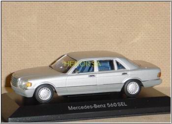 mercedes-benz 560 sel (w126) - silver B66040244 Модель 1:43