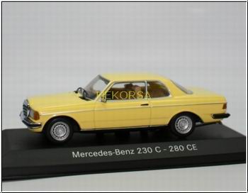 Модель 1:43 Mercedes-Benz 230 C - 280 CE (W123) - yellow