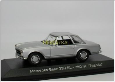 mercedes-benz 230 - 280 sl pagode (w113) - silver B66040536 Модель 1:43