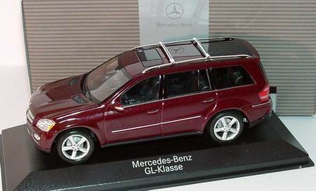 Модель 1:43 Mercedes-Benz GL-class (X164) - carneol red