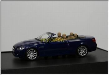 bmw m3 cabrio (e93m) - blue BM43430948 Модель 1:43