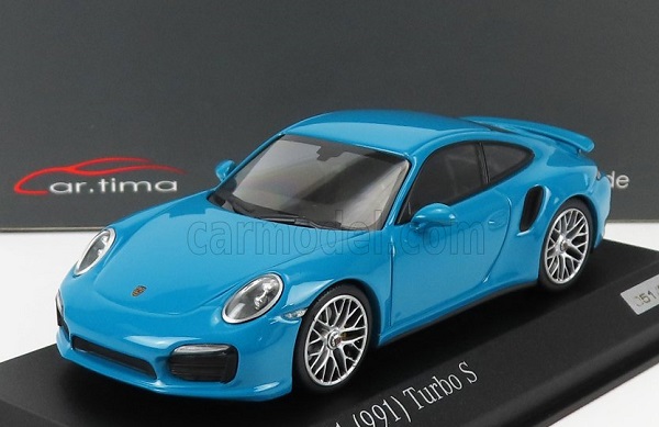 Модель 1:43 PORSCHE 911 991 Turbo S 2014, Miami Blue