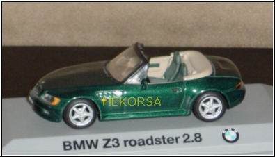bmw z3 2.8 roadster (e36/7) - grun HEKO122 Модель 1:43