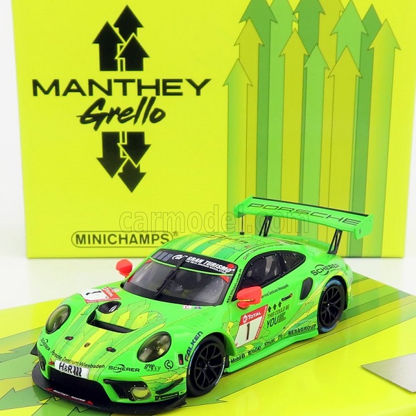 Модель 1:43 PORSCHE 911 991-2 GT3 R Team Manthey Racing N 1 24h Vln Nurburgring 2019 R.lietz - F.makowiecki - P.pilet - N.tandy, Green