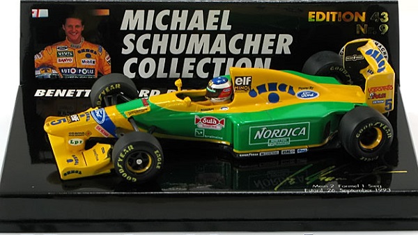 Модель 1:43 Benetton Ford B193B №5 2nd GP Win (Michael Schumacher) Edition №9