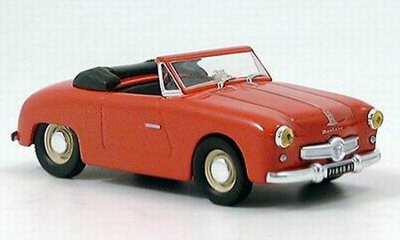 panhard dyna junior cabrio - red 137388 Модель 1:43