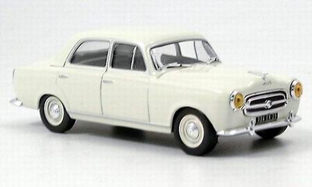 Модель 1:43 Peugeot 403, white