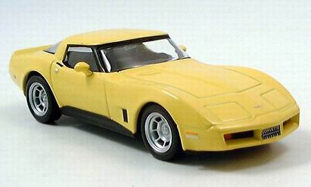 chevrolet corvette - yellow 139703 Модель 1:43