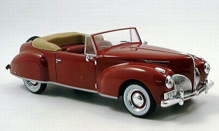 lincoln continental cabrio - red 139719 Модель 1:43