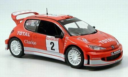 Модель 1:43 Peugeot 206 WRC №2 Rallye Monte-Carlo
