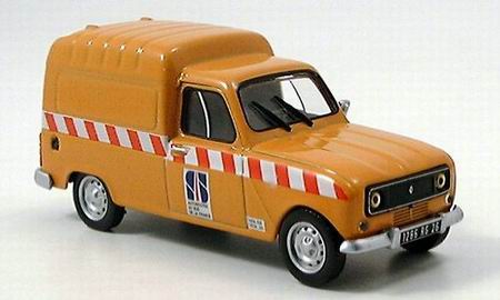 renault 4 kastenwagen kommunal - orange 140619 Модель 1:43