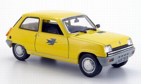 Модель 1:43 Renault 5 «La Poste» - yellow