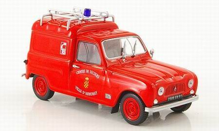 renault r4 fourgon pompiers d annonay 161130 Модель 1:43