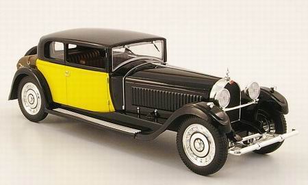 bugatti royale t 41 royale coach weyman - black/yellow 162093 Модель 1:43