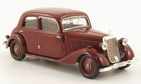 mercedes-benz 170 v limousine - dark red 162193 Модель 1:43