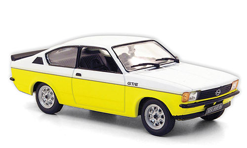 Модель 1:43 Opel Kadett C GT/E - yellow/white