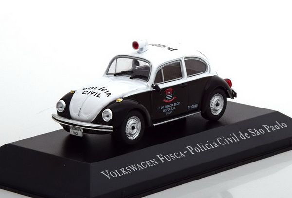 Модель 1:43 Volkswagen Fusca (Käfer) Policia Civil de Sao Paulo - black/white