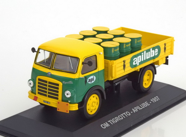 om tigrotto "apilube" бортовой грузовик - yellow/green AF029 Модель 1:43