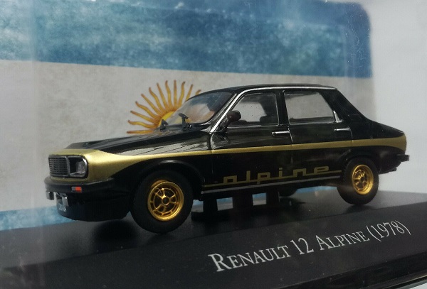 Renault 12 Alpine - black/gold ARG043 Модель 1:43