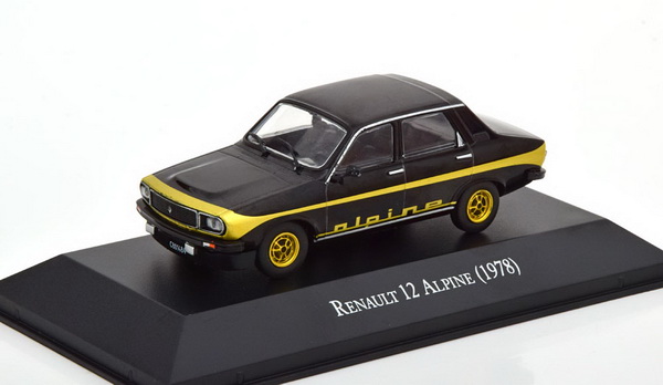 Renault 12 Alpine - black/gold ARG43 Модель 1:43