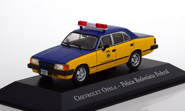 Chevrolet Opala Policia Rodoviaria Federal - yellow/blue BR81794 Модель 1:43