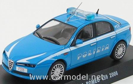 Модель 1:43 Alfa Romeo 159 «Polizia» - blue/white