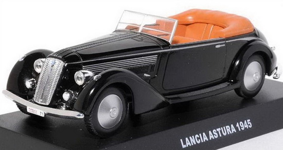 Модель 1:43 Lancia Astura Cabrio Polizia PUBBLICA SICUREZZA / black