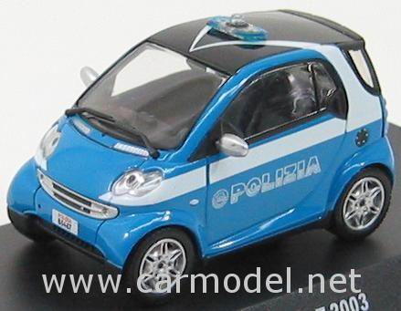 smart «polizia» - blue/white EC017 Модель 1:43