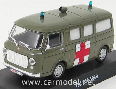fiat 238 ambulanza polizia - military green POLC025 Модель 1:43
