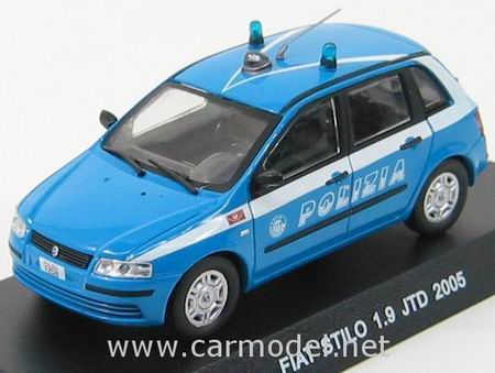 fiat stilo 1.9 jtd «polizia» - blue/white C035 Модель 1:43