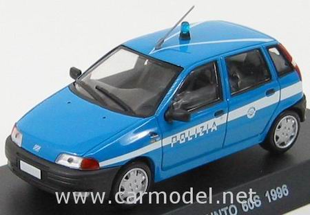 fiat punto 60s polizia - blue/white POLC046 Модель 1:43