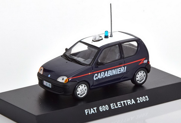 Модель 1:43 FIAT 600 Elettra «Crabinieri» - blue/white