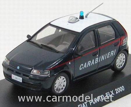 fiat punto elx «carabinieri» - blue/white CC069 Модель 1:43