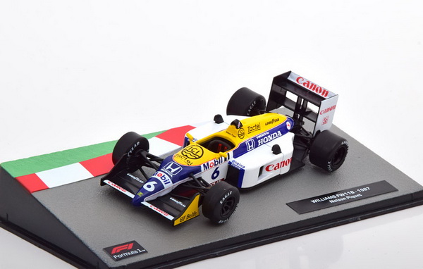 Модель 1:43 Williams Honda FW11B №6 «Canon» World Champion (Nelson Piquet) (Altaya F1 Collection)