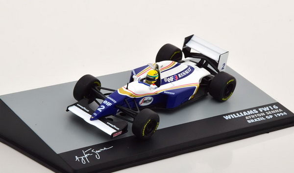 Модель 1:43 Williams Renault FW16 №2 GP Brazil (Ayrton Senna)