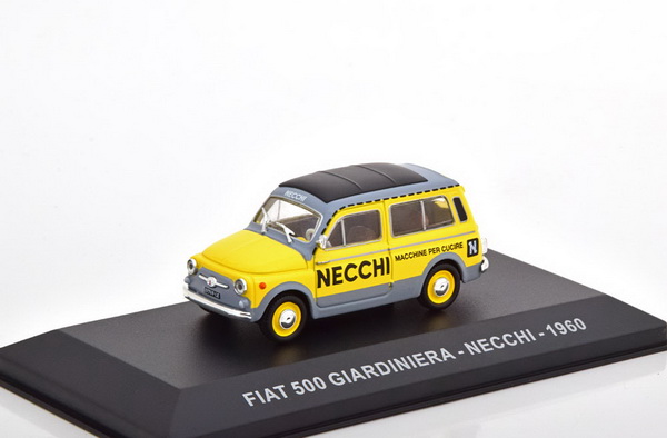 FIAT 500 Giardiniera «Necchi» - yellow I84865 Модель 1:43