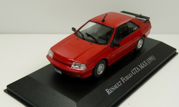 Модель 1:43 Renault Fuego GTA MAX - red - серия «Autos-Inolvidables-Anos-80-90»