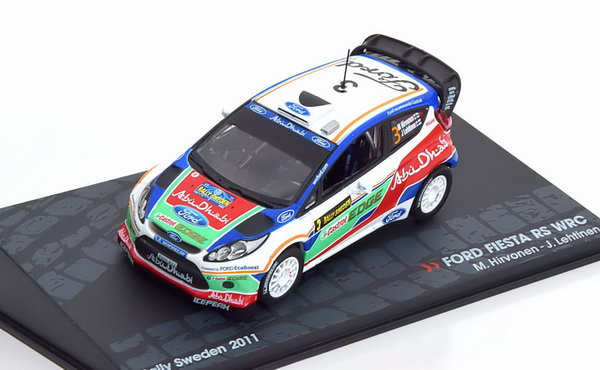 Модель 1:43 Ford Fiesta RS WRC №3 Rally Sweden (Mikko Hirvonen - Jere Lehtinen)