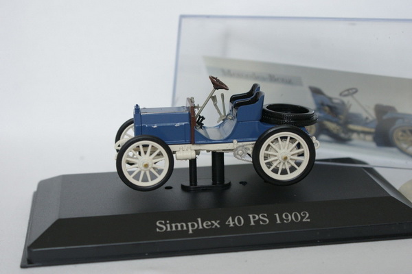 mercedes simplex 40 ps - blue MB-35 Модель 1:43